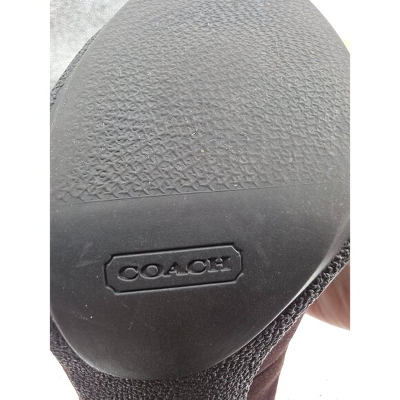 Coach Brown Suede High Heel Pumps Size 7 - Picture 4 of 9